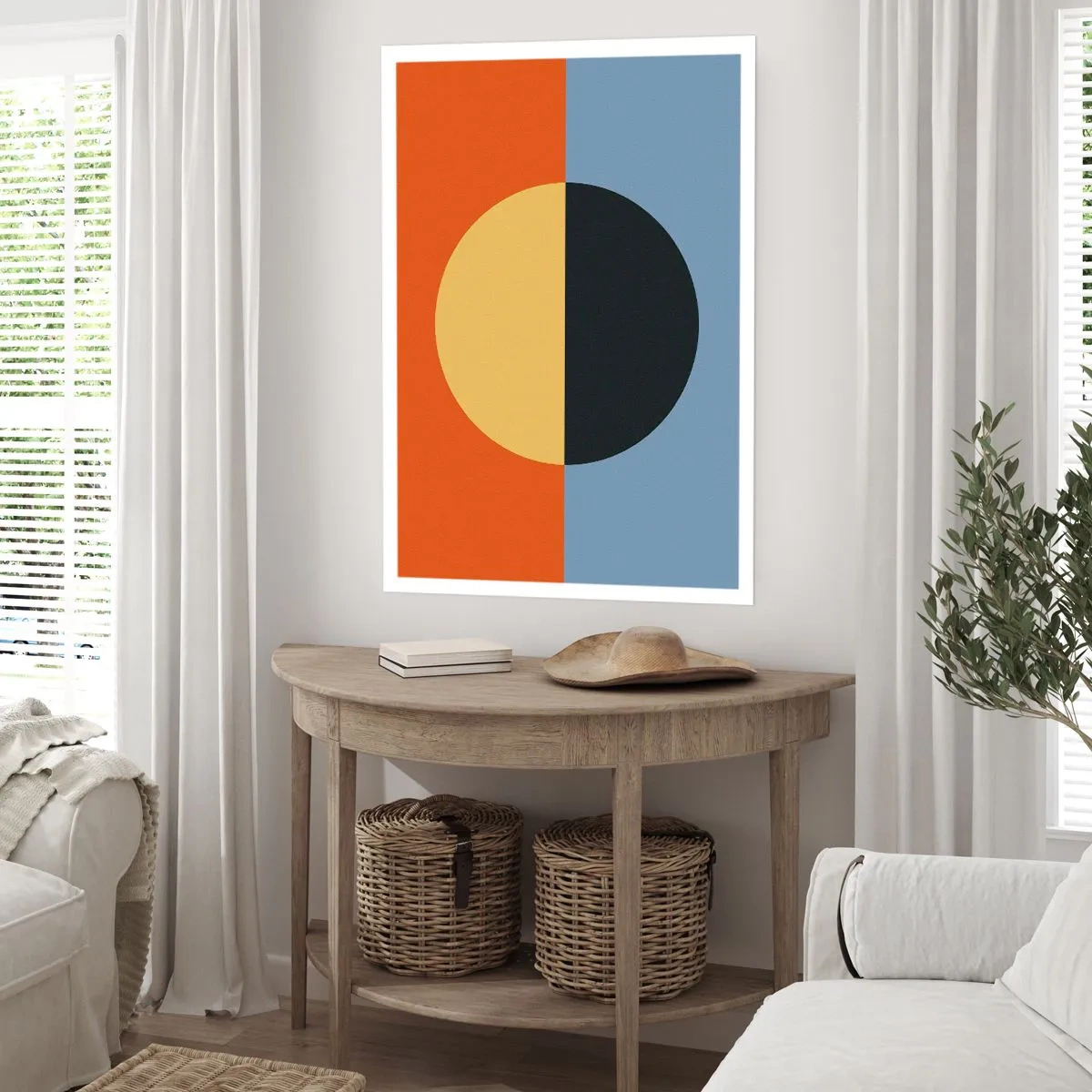 Plakat - En sammensætning af varme og kølighed - 70x100 cm