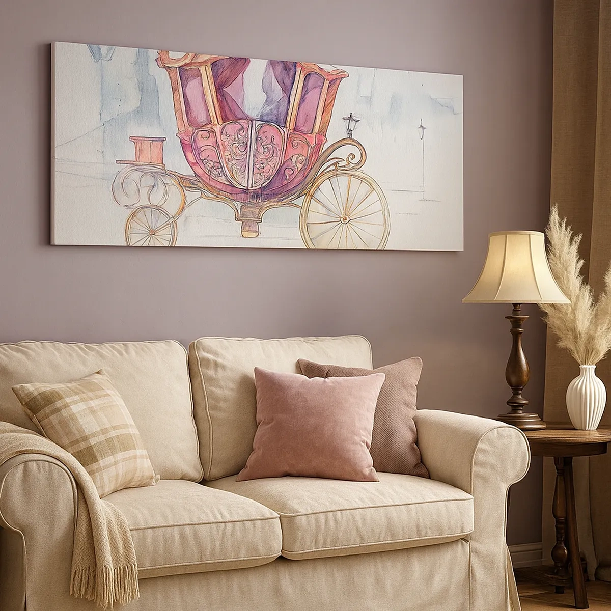 Lærredstryk - Billede på lærred - Til brylluppet eller til ballet? - 30x30 cm