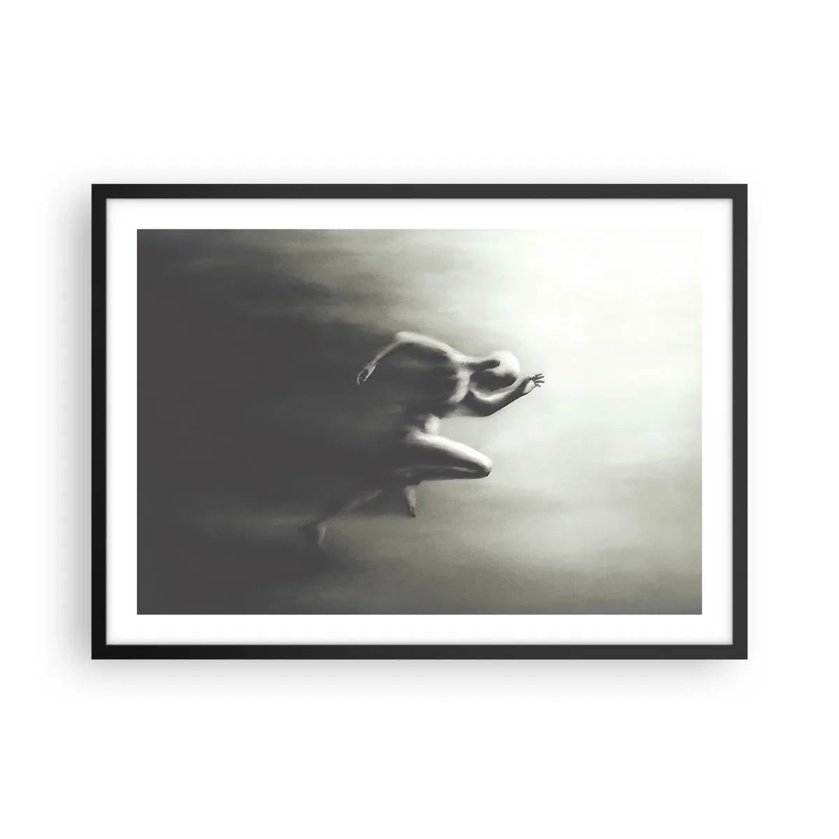 Plakat i sort ramme - Ustoppelig - 70x50 cm