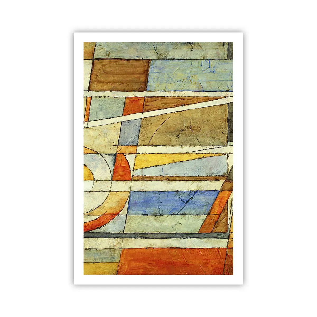 Plakat - Kubisme på en byggeplads - 61x91 cm