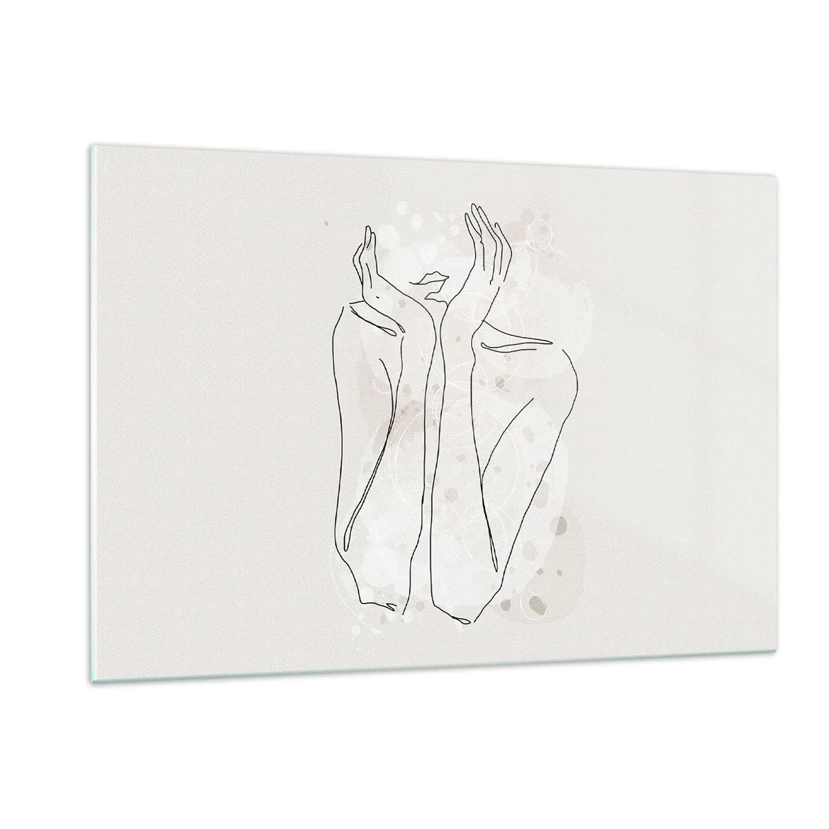 Billede på glas - En drømmende stund - 120x80 cm