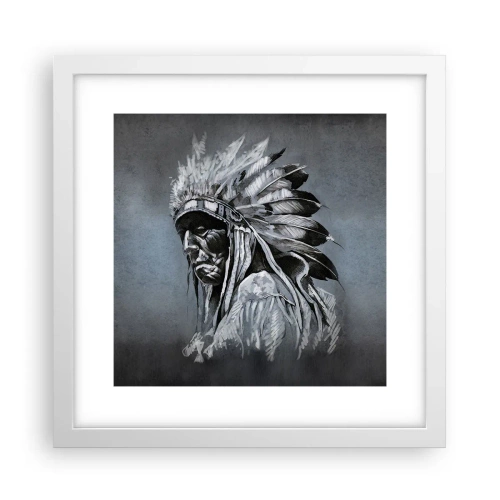 Plakat i hvid ramme - Tilbage til rødderne - 30x30 cm