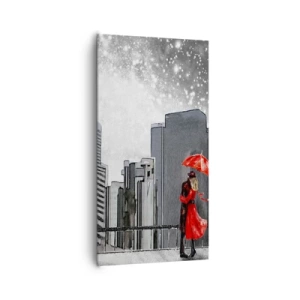 Lærredstryk - Billede på lærred - Et menneske, ikke en sten - 65x120 cm