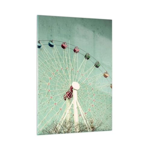 Billede på glas - Vi inviterer dig til at lege - 50x70 cm