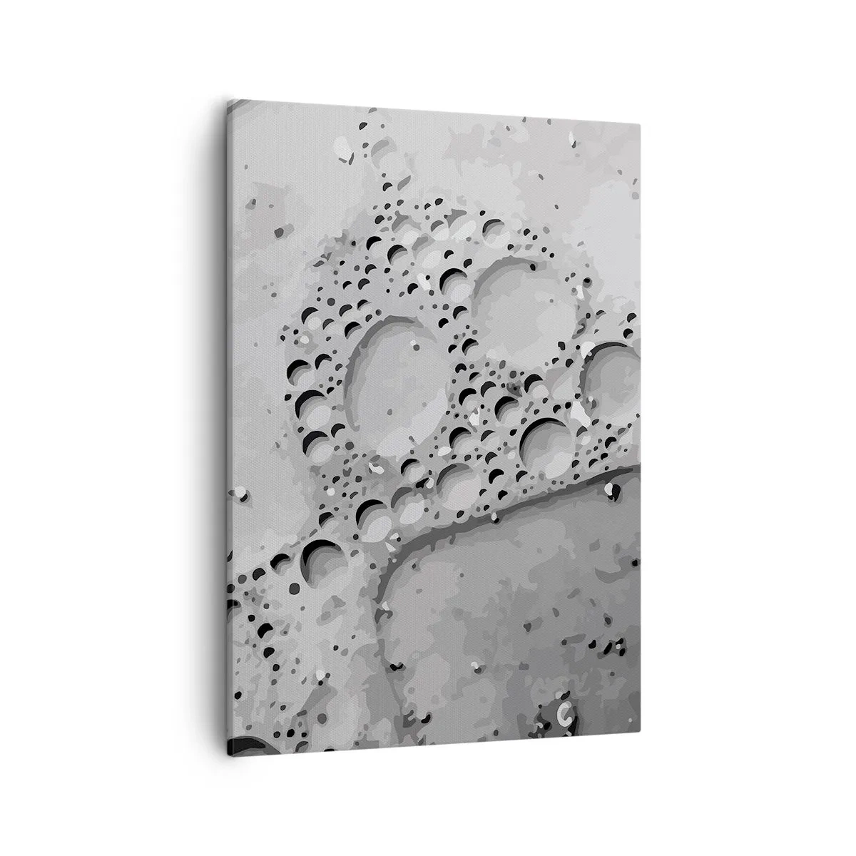 Lærredstryk - Billede på lærred - Opskummet spor - 50x70 cm