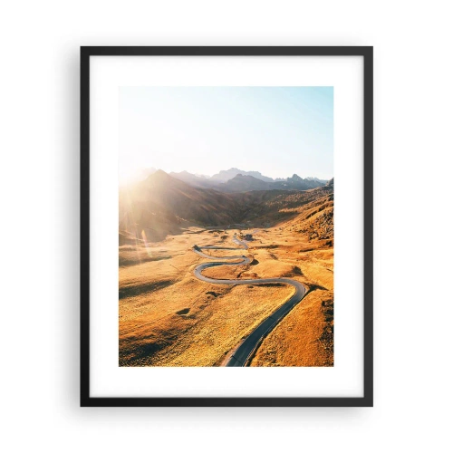 Plakat i sort ramme - I en gylden dal - 40x50 cm