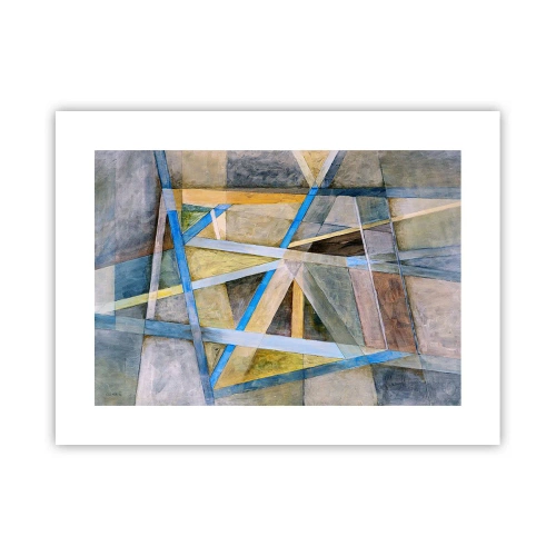 Plakat - Lige eller skråt? - 40x30 cm