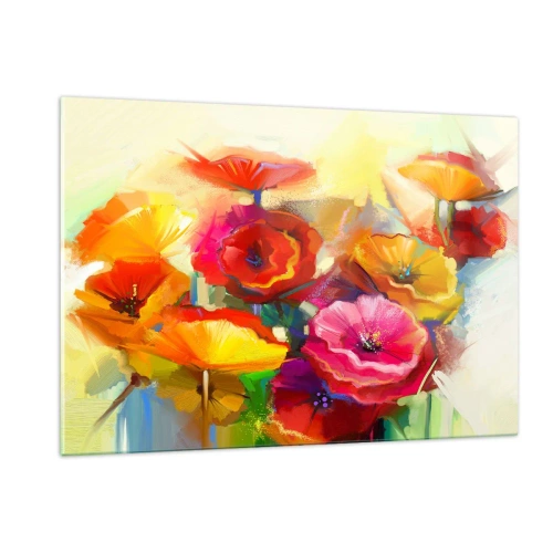 Billede på glas - Ikke kun rødt - 120x80 cm