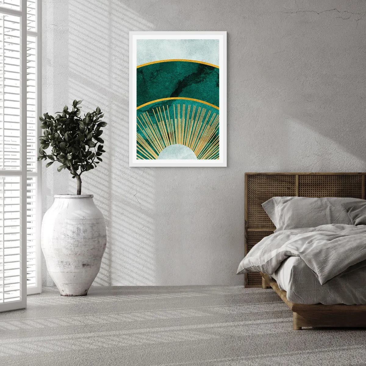 Plakat i hvid ramme - Et anderledes solsystem - 61x91 cm