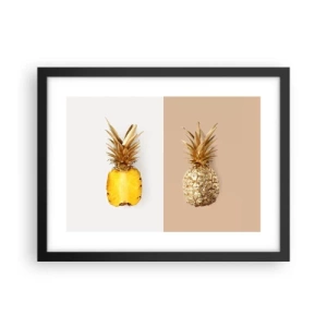 Plakat i sort ramme - Ananas til os - 40x30 cm