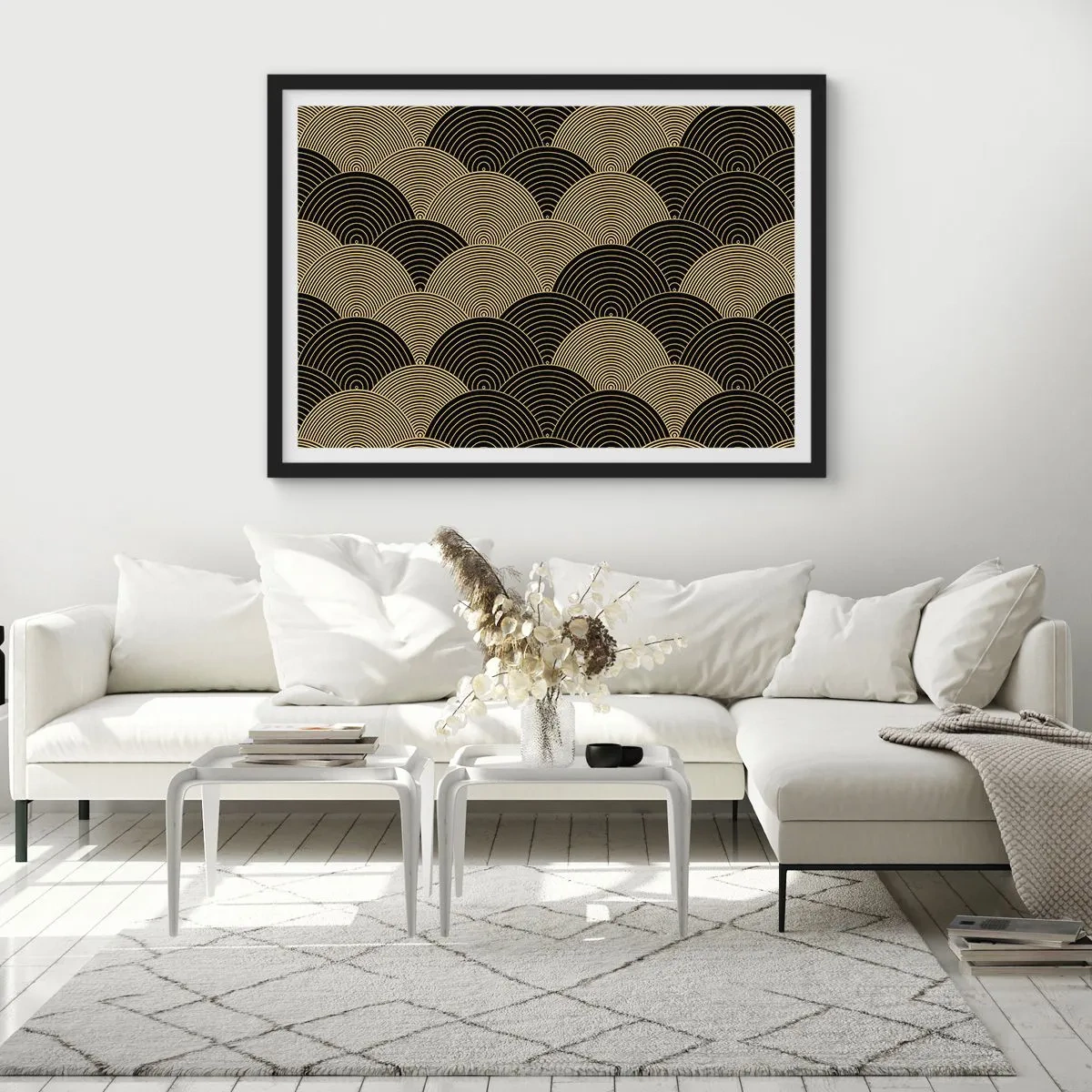 Plakat i sort ramme - Enhed i mangfoldighed - 91x61 cm