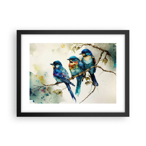 Plakat i sort ramme - Er han fornærmet? - 40x30 cm