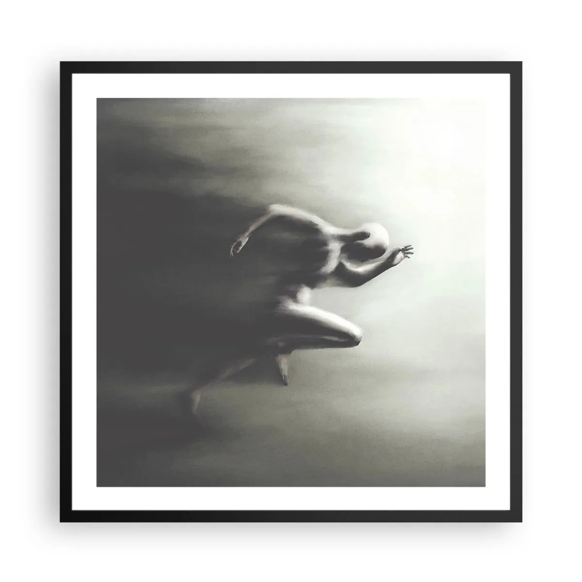 Plakat i sort ramme - Ustoppelig - 60x60 cm