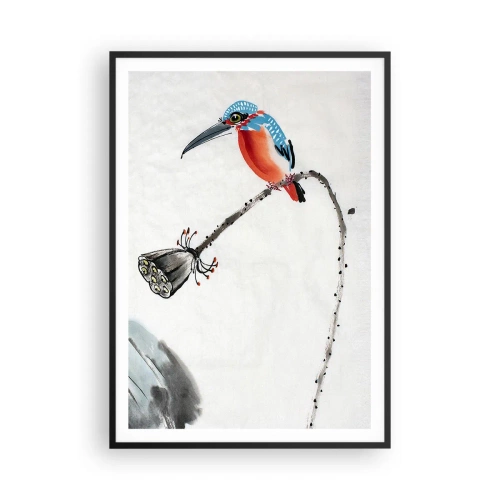 Plakat i sort ramme - Engenes liv - 70x100 cm