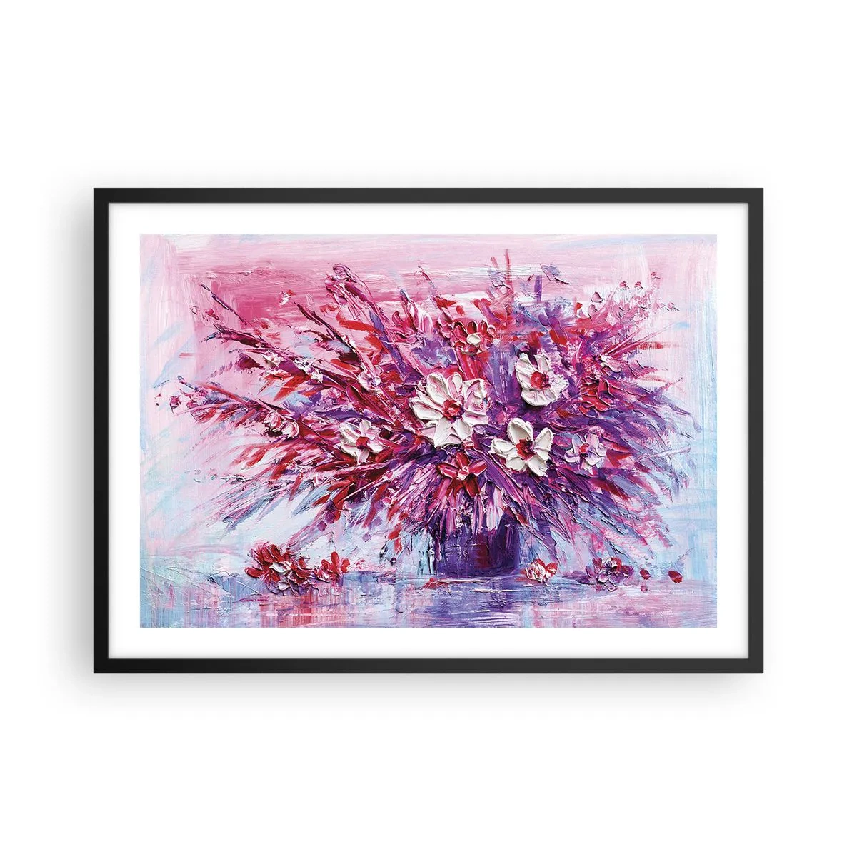 Plakat i sort ramme - Uskyld og lidenskab - 70x50 cm