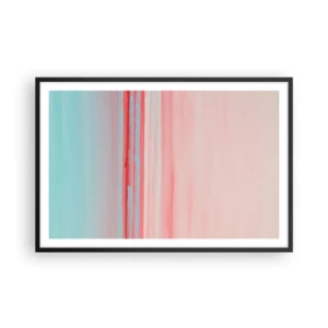 Plakat i sort ramme - Abstraktion ved daggry - 91x61 cm