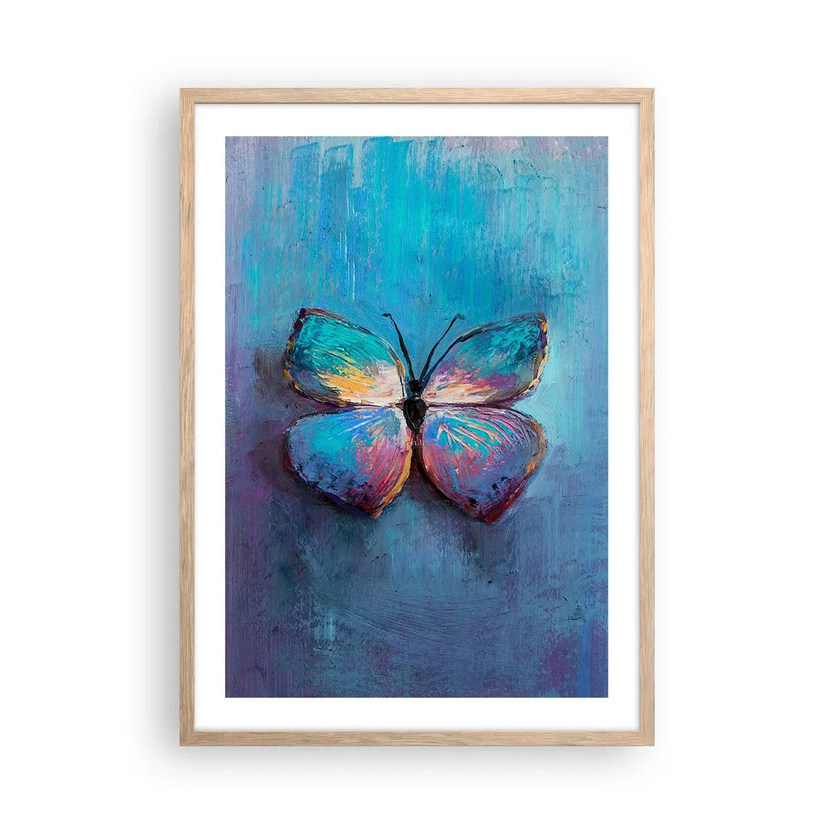 Plakat i ramme af lyst egetræ - I sin fulde pragt - 50x70 cm