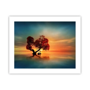 Plakat - Fjern og tavs verdensløshed - 50x40 cm