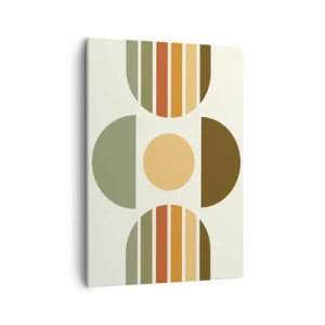 Lærredstryk - Billede på lærred - I jordfarver - 50x70 cm