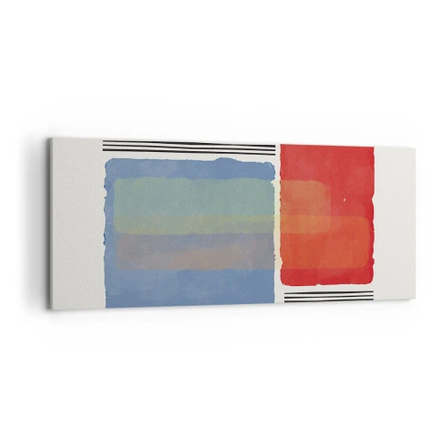 Lærredstryk - Billede på lærred - Geometriens ånd og bogstav - 120x50 cm