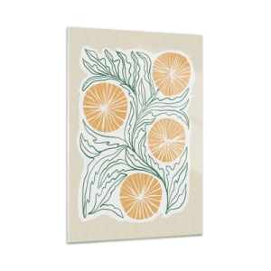 Billede på glas - Etnisk med et strejf af abstraktion - 50x70 cm