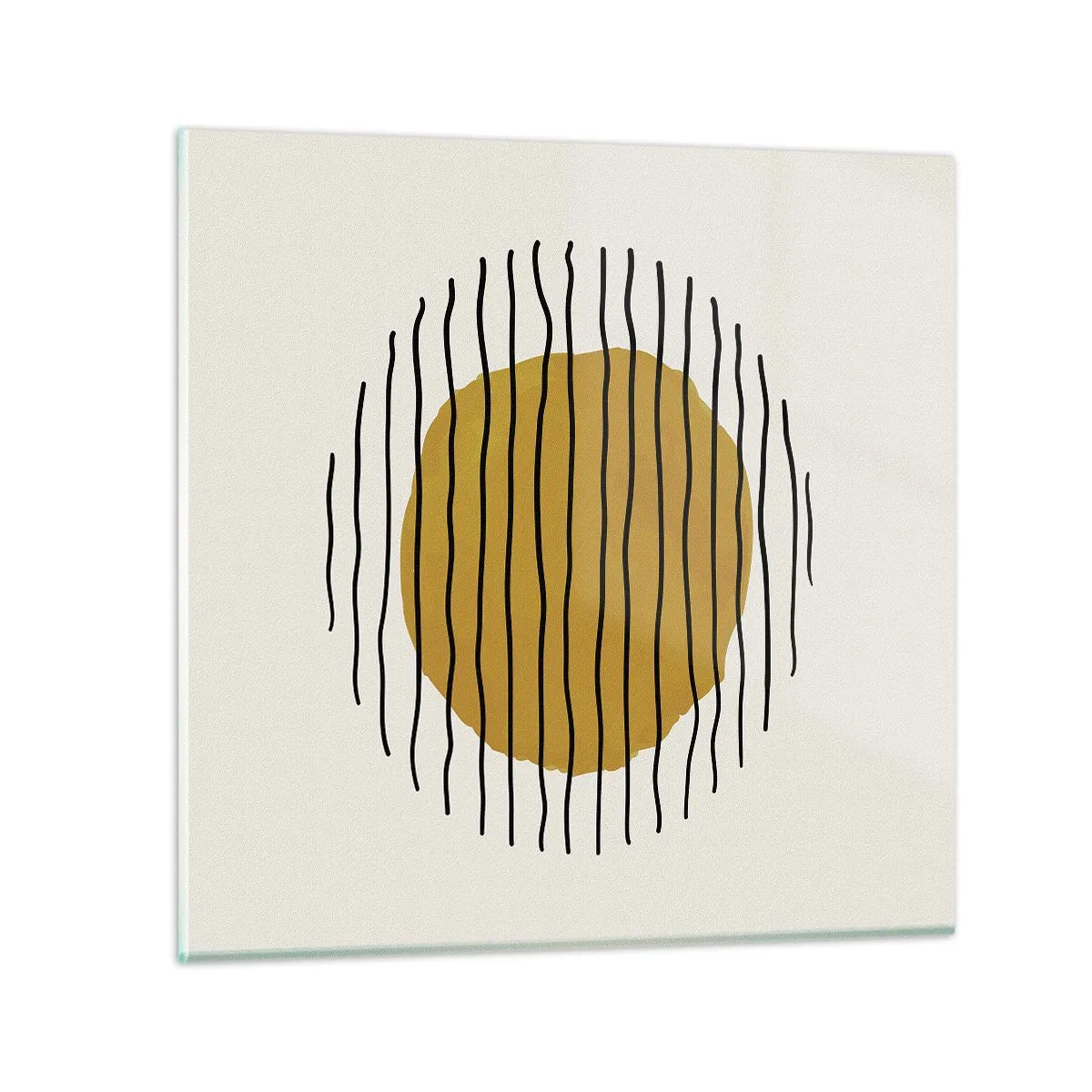 Billede på glas - Abstraktion, der skælver af varme - 30x30 cm