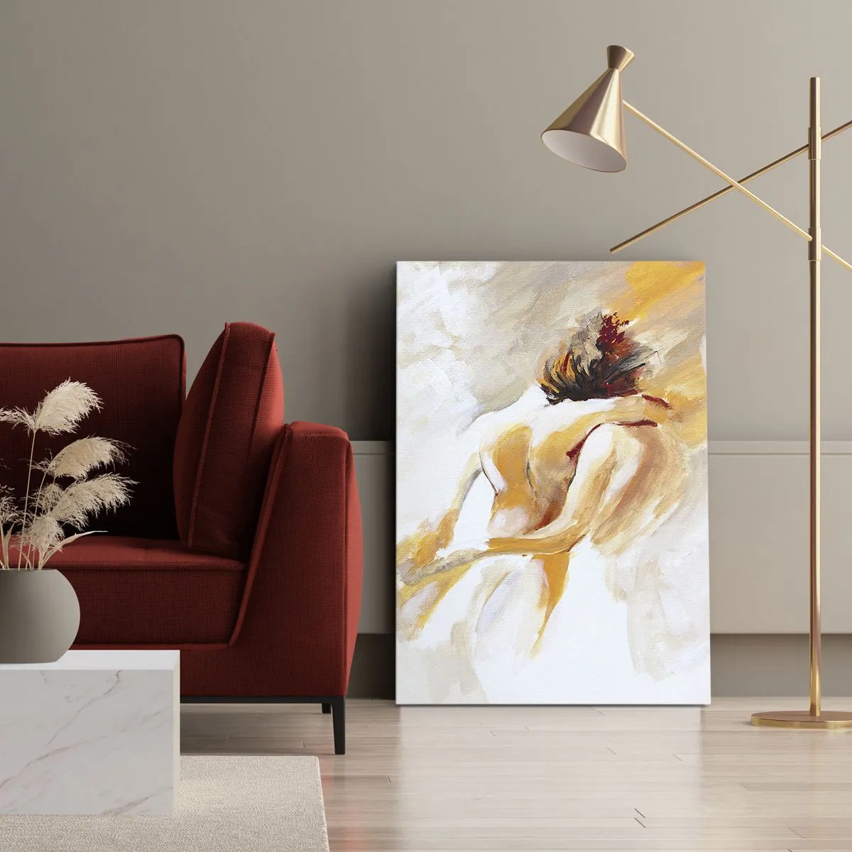 Lærredstryk - Billede på lærred - I himlen af nærhed - 65x120 cm