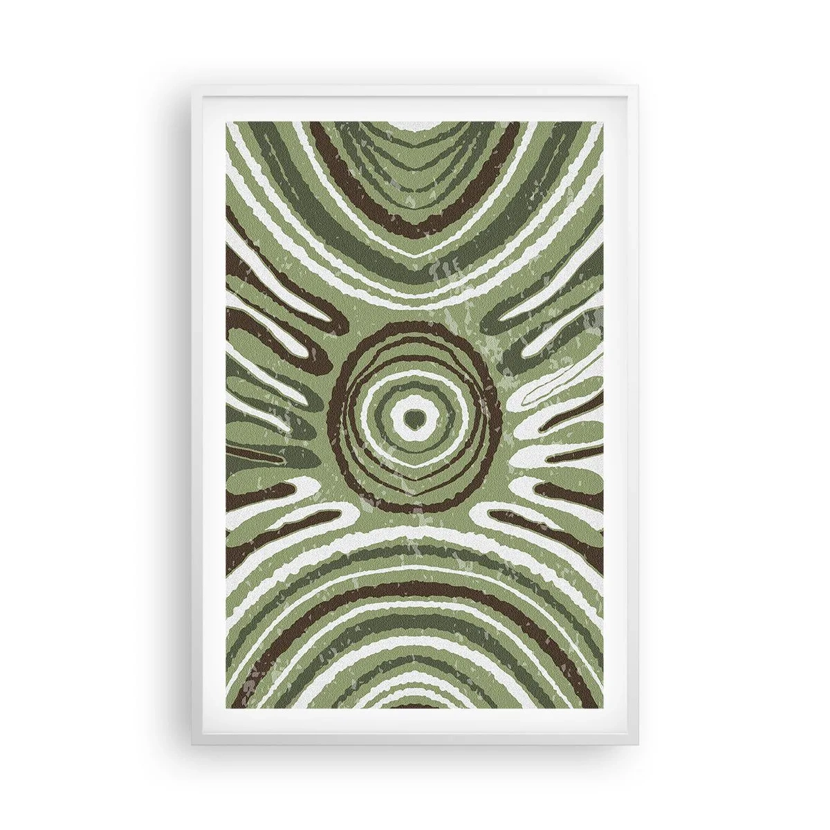 Plakat i hvid ramme - Eksplosion af følelser - 61x91 cm