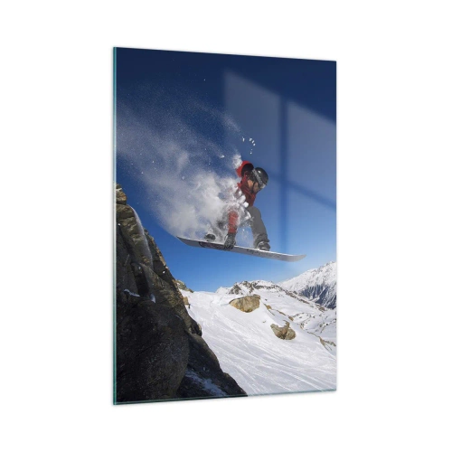 Billede på glas - Og du er blevet en del af rummet - 50x70 cm