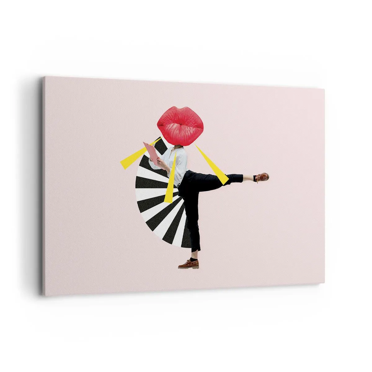 Lærredstryk - Billede på lærred - Surrealistisk popkunst - 120x80 cm