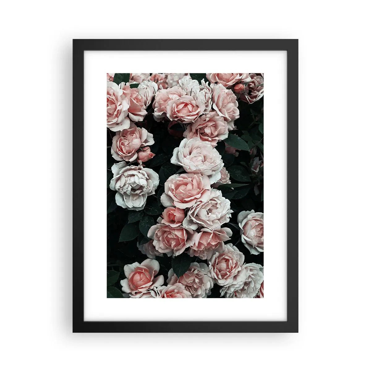 Plakat i sort ramme - Lyserød ansamble - 30x40 cm