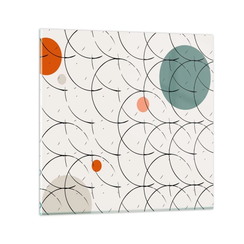 Billede på glas - I popkunstens ånd - 30x30 cm