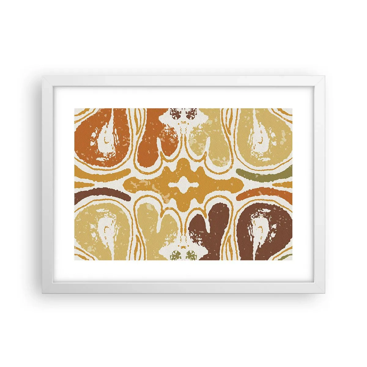 Plakat i hvid ramme - Sentimental abstraktion - 40x30 cm