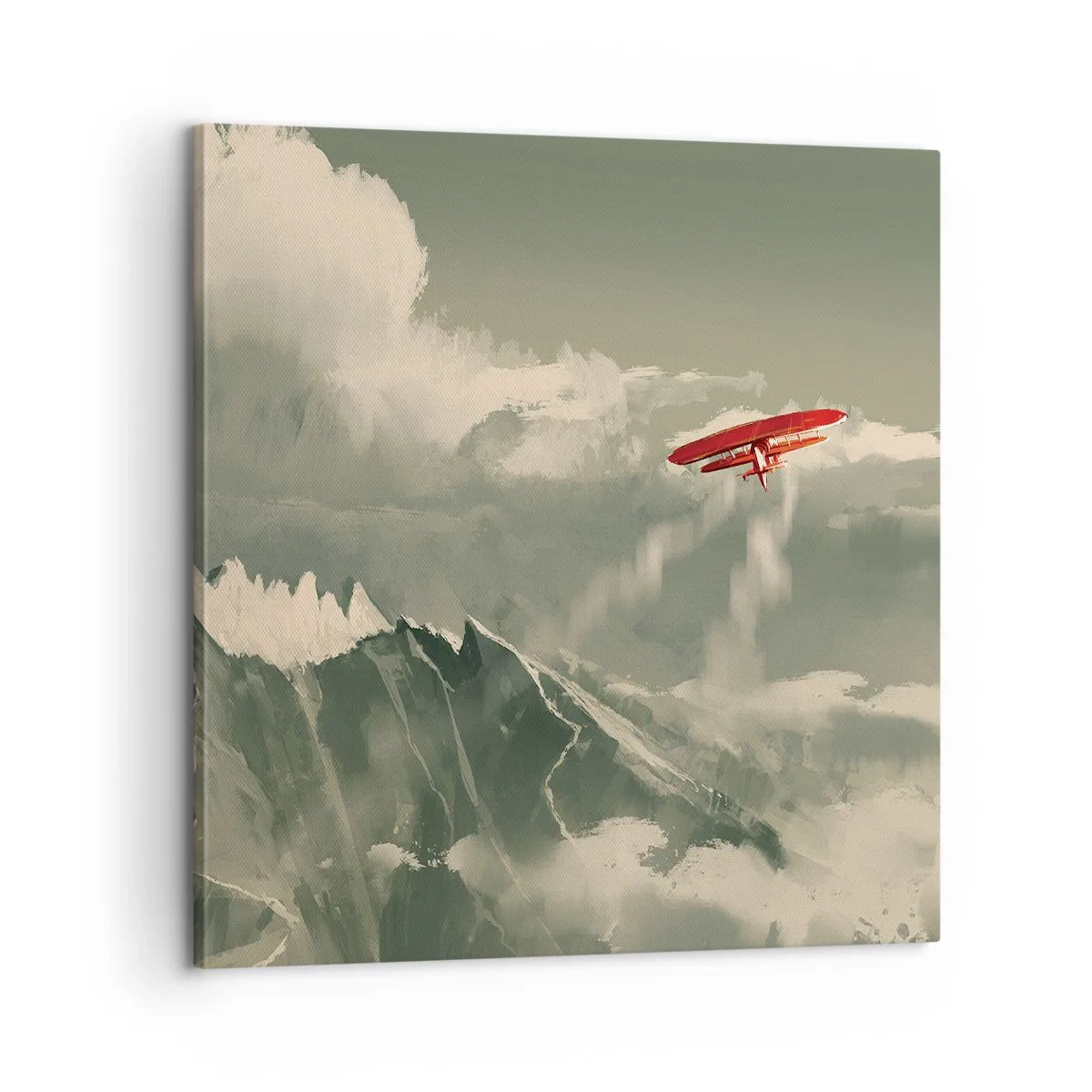 Lærredstryk - Billede på lærred - Frygtløs pioner - 60x60 cm