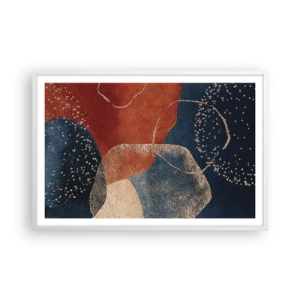 Plakat i hvid ramme - Lethed i tilværelsen - 91x61 cm