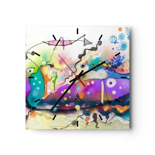 Vægur, Uret - Ingen ord! - 30x30 cm