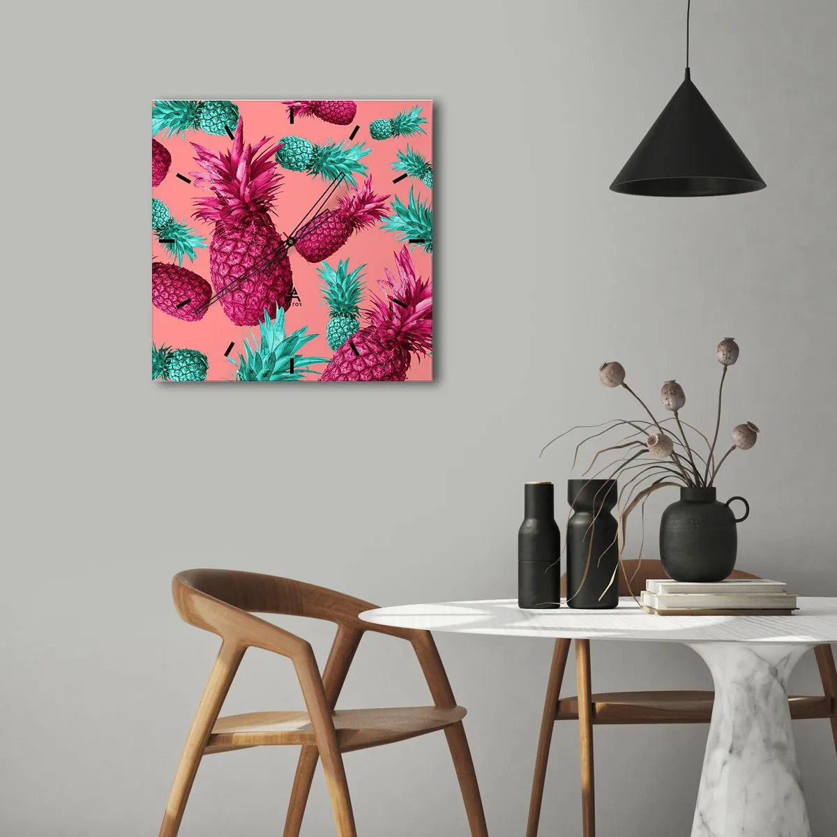 Vægur, Uret - Frihed er sødt - 40x40 cm