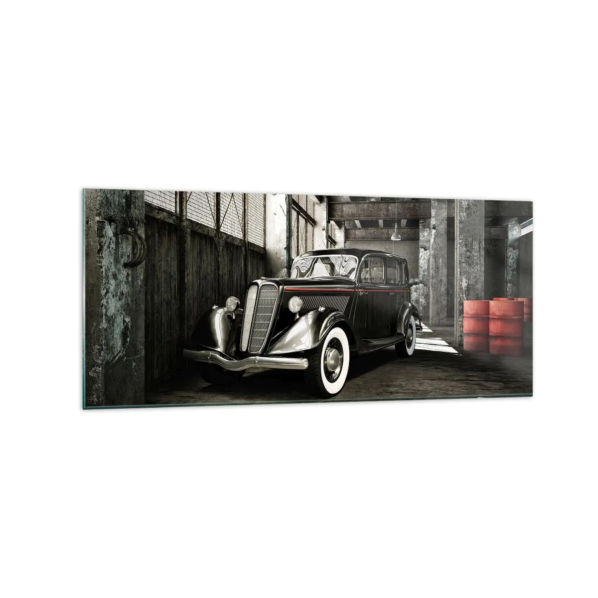 Billede på glas - 1930'ernes vedvarende elegance. - 120x50 cm