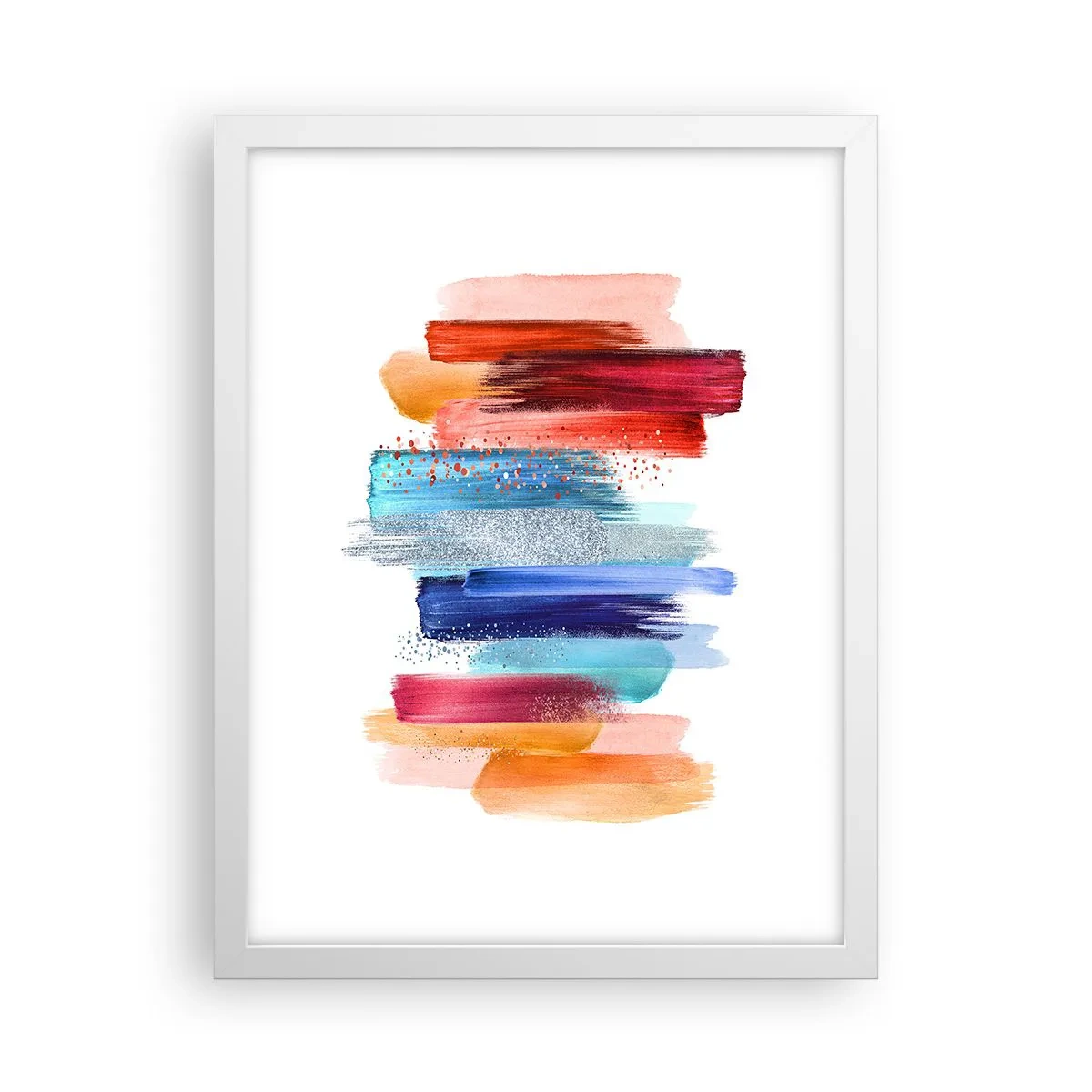 Plakat i hvid ramme - Op og ned - 30x40 cm