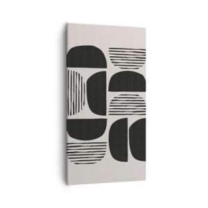 Lærredstryk - Billede på lærred - Halvhjertede arrangementer - 55x100 cm