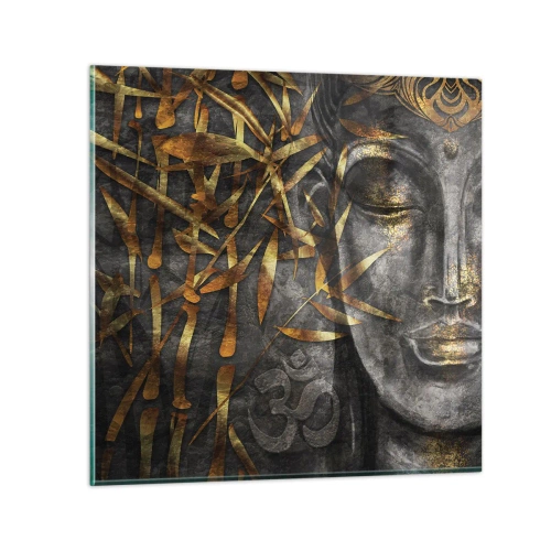 Billede på glas - Mærk freden - 50x50 cm