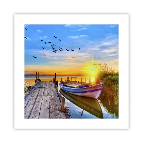 Plakat - Farvel, indtil i morgen - 40x40 cm