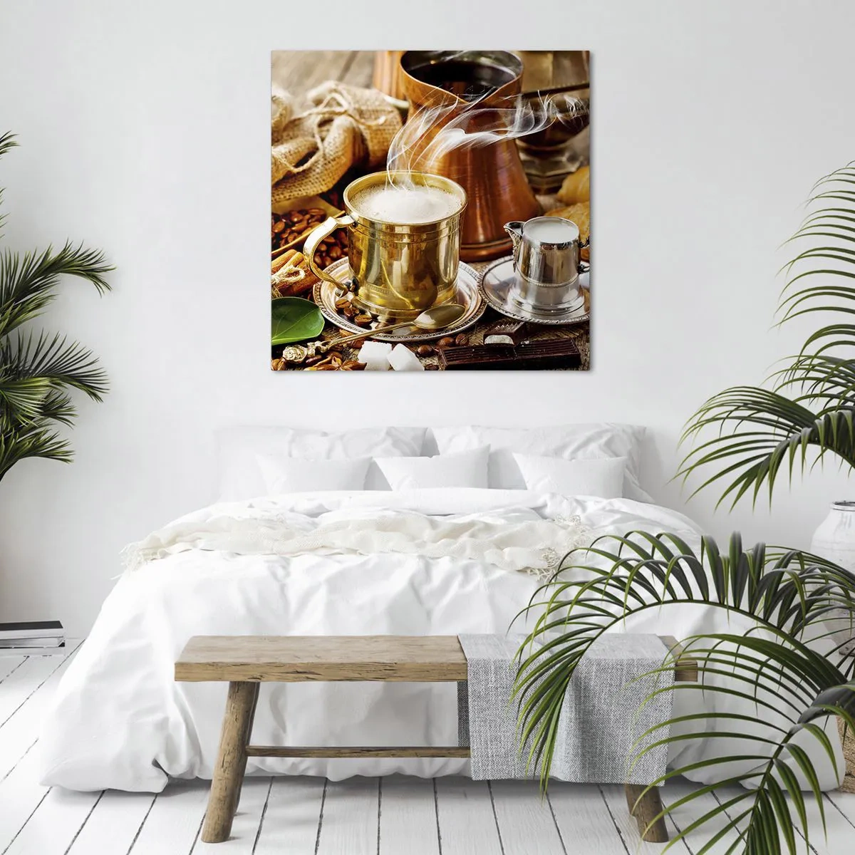 Lærredstryk - Billede på lærred - Hav en dejlig dag! - 60x60 cm