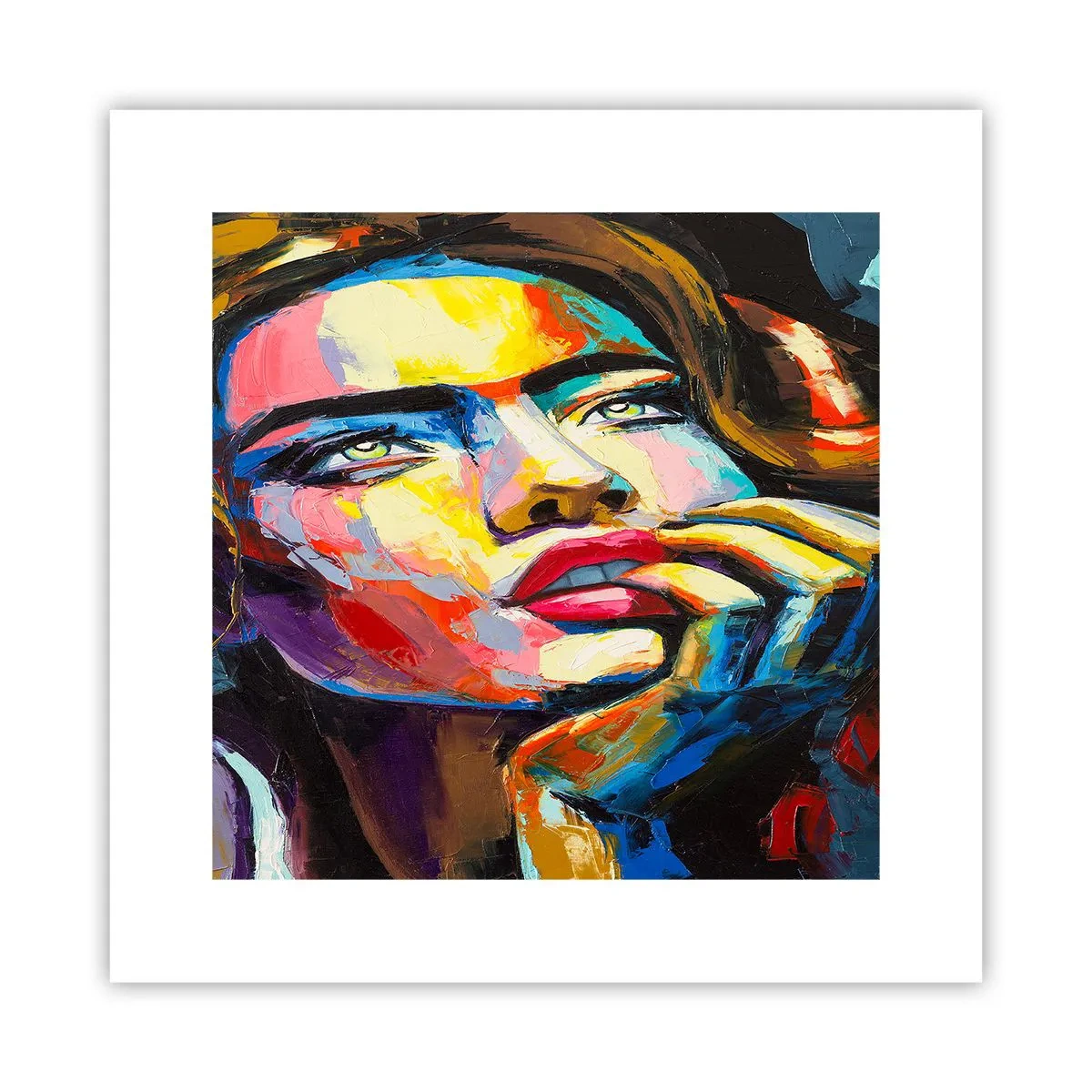 Plakat - Drømme som fugle svæver gennem himlen - 30x30 cm