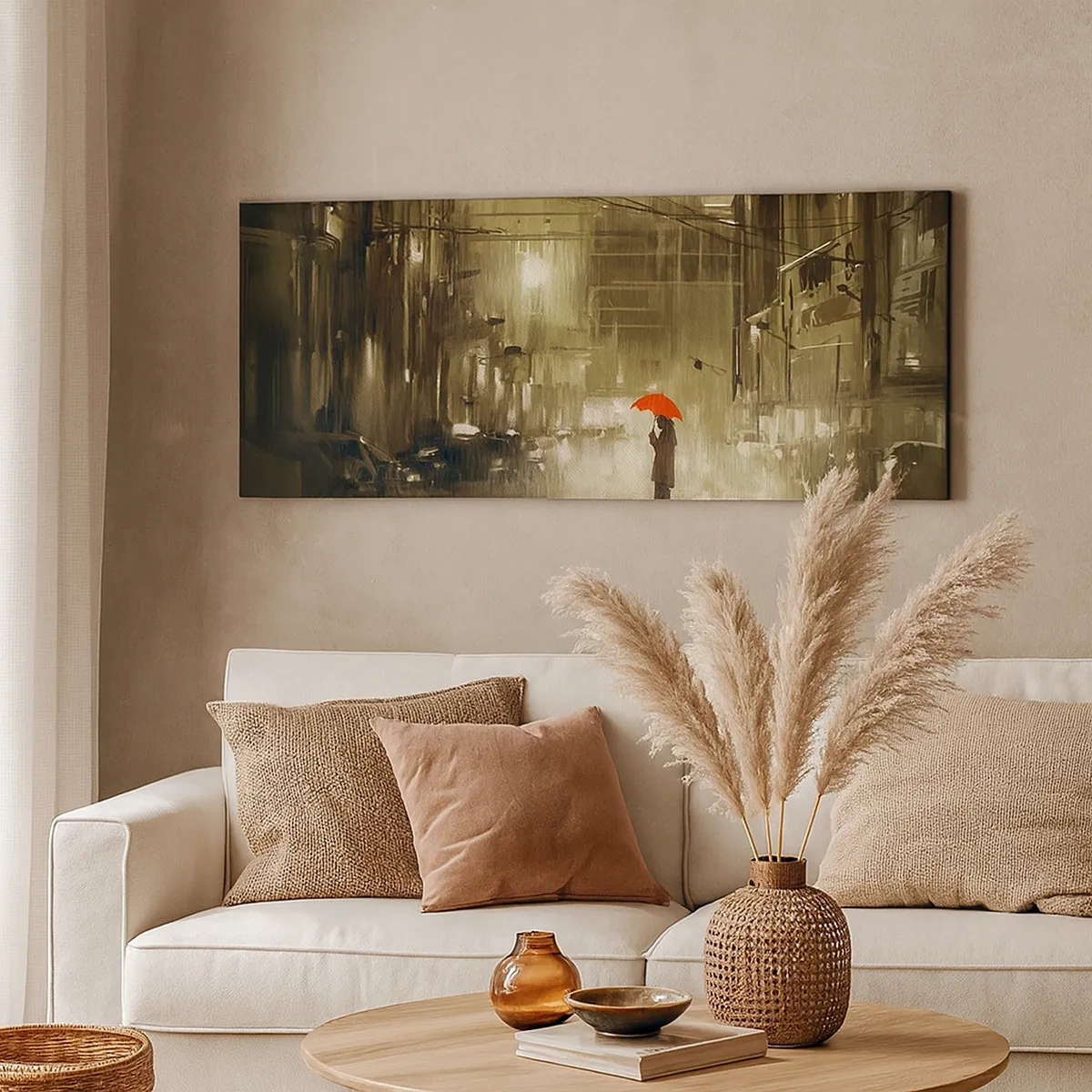 Lærredstryk - Billede på lærred - Alene, men ikke ensom - 30x30 cm