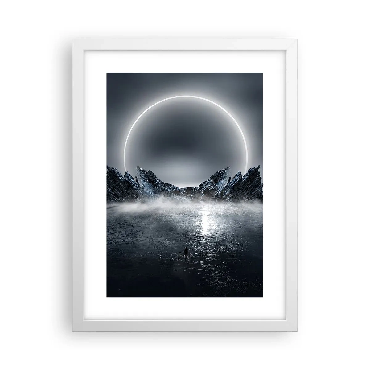 Plakat i hvid ramme - En finale på en historie - 30x40 cm