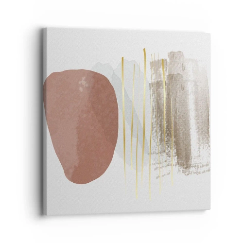 Lærredstryk - Billede på lærred - Abstrakt kolonnade - 30x30 cm