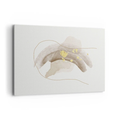 Lærredstryk - Billede på lærred - Mødt i rummet - 100x70 cm