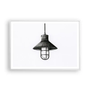 Plakat i hvid ramme - Som for mange år siden... - 100x70 cm