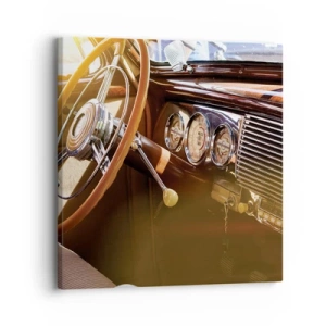 Lærredstryk - Billede på lærred - Et pust af luksus fra fortiden - 30x30 cm